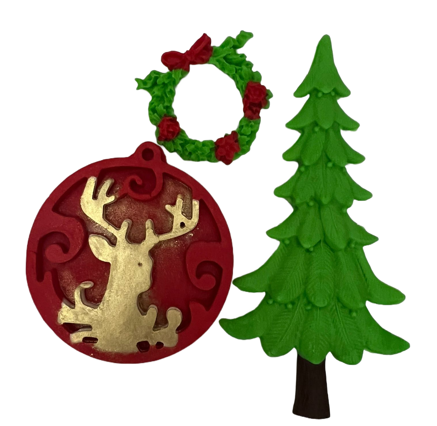 Set de adornos de azúcar, Adornos navideños de pasta de azúcar Nati Shop