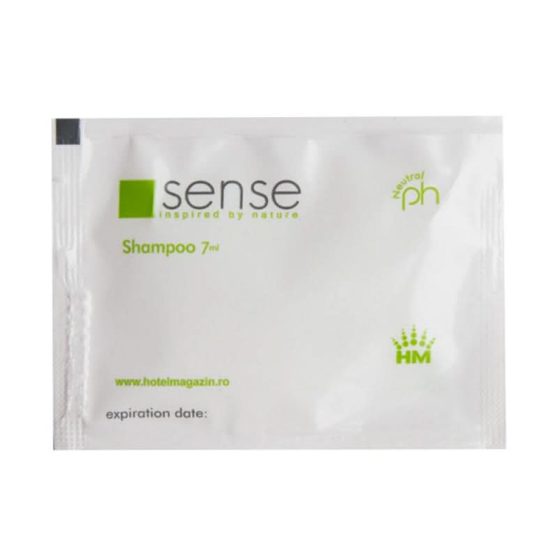 Champú hotelero Sense sobre 7 ml, caja 250 unidades Naty Shop Cosmética Hotelera