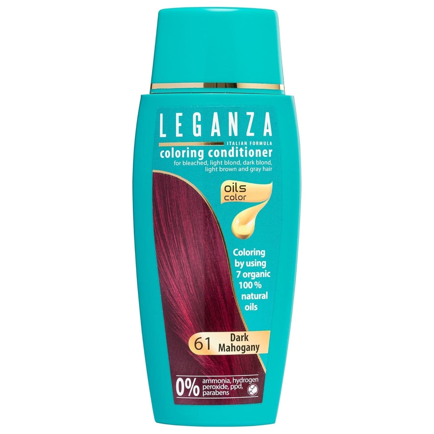Leganza Bálsamo Natural Tinte Capilar Color 71 Café Latte | Tinte para el cabello sin amoniaco | Enriquecido con 7 aceites naturales | 150 ml Naty Shop Tinte Capilar 61 Caoba Oscuro