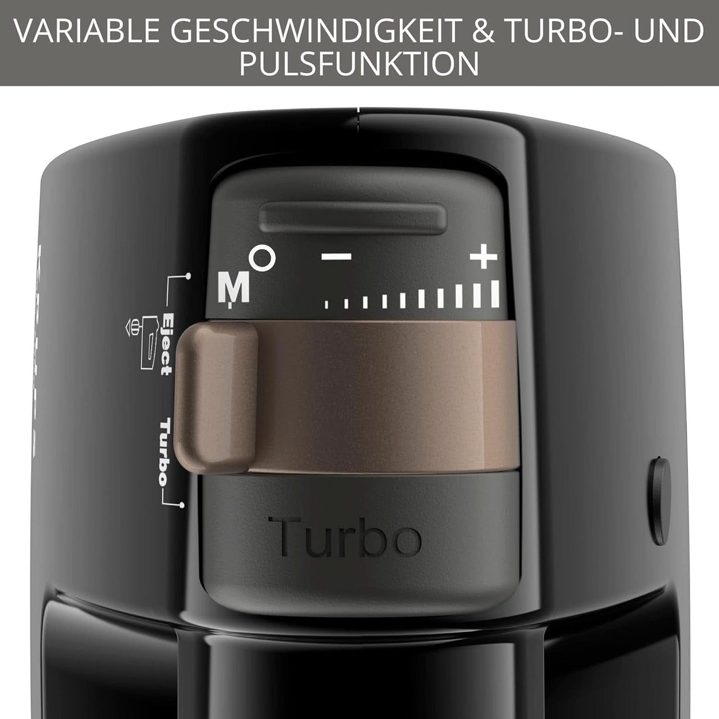 Krups 3Mix 7000 Batidora de mano 60 Jahre Special Edition, 500 Watt, Knet- Und Rührhaken Aus Edelstahl, Langes Netzkabel, Zubehörtasche, F6085811, Schwarz/Kupfer Kitchen Naty Shop