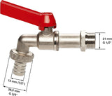 Válvula de bola Gardena: Válvula para interior y exterior, rosca de 26,5 mm (G 3/4"), para mangueras de 1/2" (13 mm) (7332-20)