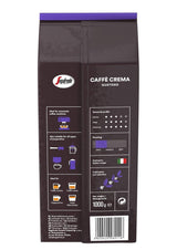 Segafredo Zanetti Caffè Crema Gustoso - Grano Entero (Pack de 1 kg) - Apto para Caffè Crema - Café en grano de tostado largo y oscuro, sabor pleno e intenso (Pack de 2)