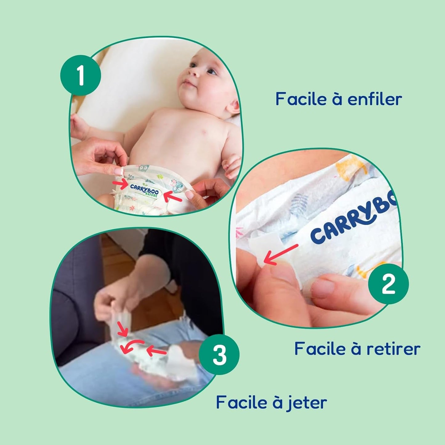 - Tamaño de pañal 4+ 9-20 kg – Ökologische Babywaidern – natürliche Babypflege, hypoallergen, ohne Parfüm und auslaufsicher – hermestellung in Frankreich – 126 pañales desechables – 1 mes