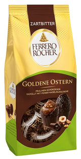 Huevos de praliné de chocolate 90 g – Chocolate negro con trozos de avellana y crema fina de cacao con avellanas – Huevos de Pascua para nidos de Pascua – Regalo de Pascua – Chocolate de Pascua, dulces de Pascua