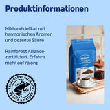 de Amazon Kaffeebohnen, entkoffeiniert, Lichte Röstung, 2 kg (2 Packungen mit 1 kg), certificado Rainforest Alliance