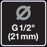 Conector de grifo Fiskars, para grifos, Ø 21 mm (G 1/2"), FiberComp, Tamaño universal, 10 g, Negro/Naranja, 1027053