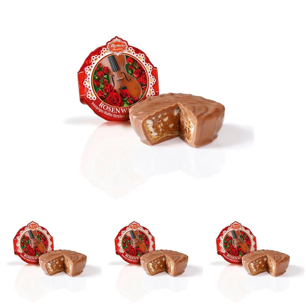 Reber Bites Tarta de Chocolate y Trufa, trufas al brandy sobre turrón cremoso, recubiertas de delicado chocolate con leche alpino, 40g (1 pieza)