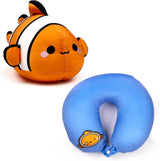 Puckator Swapseazzz Adoramals pez payaso marino Almohada de viaje y peluche 2 en 1 Almohadas de viaje Naty Shop Título predeterminado