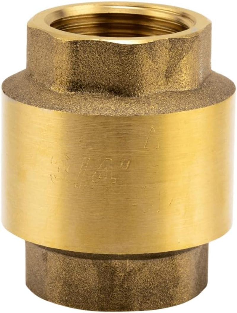 Válvula intermedia de latón Gardena: válvula unidireccional de latón macizo, rosca de 42 mm (G 1 1/4 pulgadas) para conexión a bombas (7232-20)