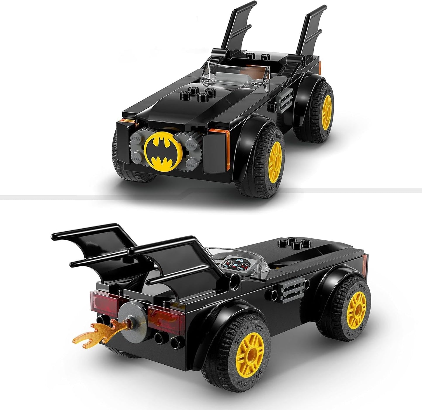 LEGO 76264 DC Persecución en el Batimóvil: Batman Vs. Juego de coches de juguete Joker, Set inicial de superhéroe con 2 minifiguras, Juguete para preescolares, niños y niñas a partir de 4 años, Juegos de construcción de montaje rápido Besuche den LEGO-Store