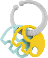 Chicco set regalo comida Dou Dou, set babero, trona de juguete con ventosa en forma de simpático pollo, con dos sonajeros de colores, fácil de coger a partir de 6 meses Juguetes Bebé Naty Shop