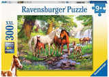 Ravensburger Puzzle para niños - 12904 Caballos salvajes junto al río - Puzzle de caballos de 300 piezas para niños mayores de 9 años en formato XXL Puzzle Naty Shop Default Title