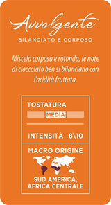 Caffè Mauro Torrefazione Kaffeekapseln Espresso Avvolgente, Intensität 8/10-144 Kapseln Compatible with Kaffeemaschinen der Marke Lavazza* A Modo Mio*, 144 Stück, Hergestellt in Italien