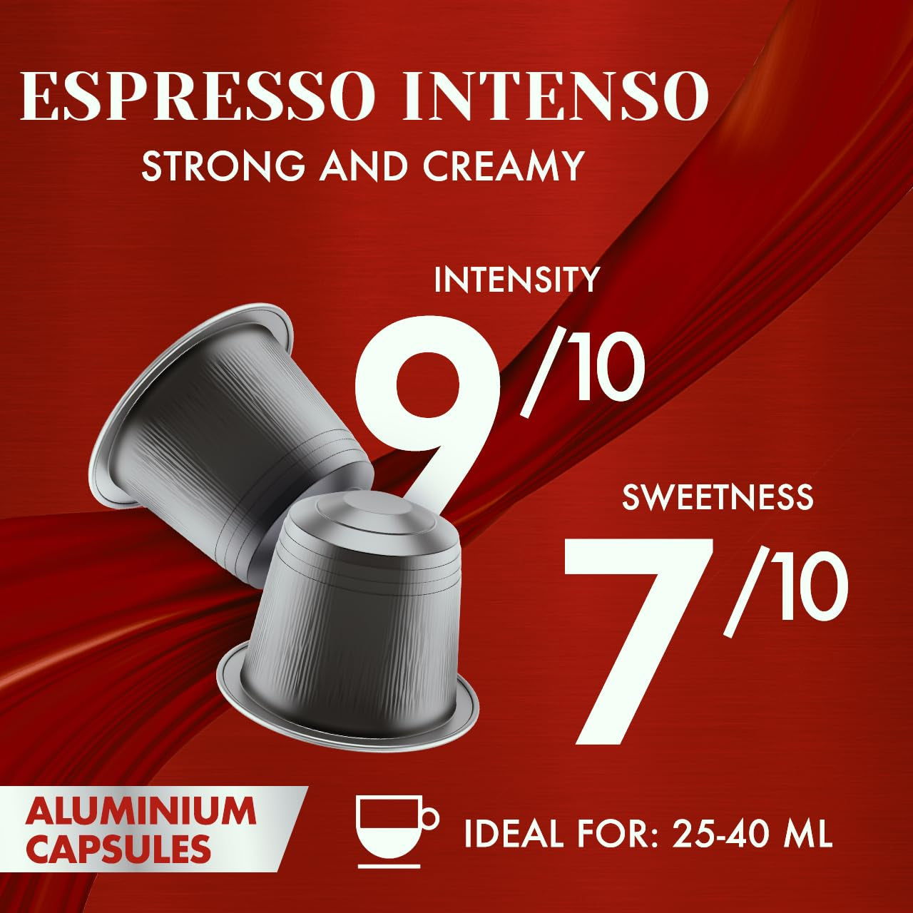 Caffe Borbone Espresso Fuerza 9/10 Compatible Nespresso 10 Cápsulas de Café