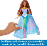 Mattel Muñeca Princesas Disney Ariel, Inspirada en La Pelicula La Sirenita, Transformación: Juguete Hombre Sirena, Móvil, Regalos Disney, Juguetes 3 Años, HLX13 Muñecas Naty Shop