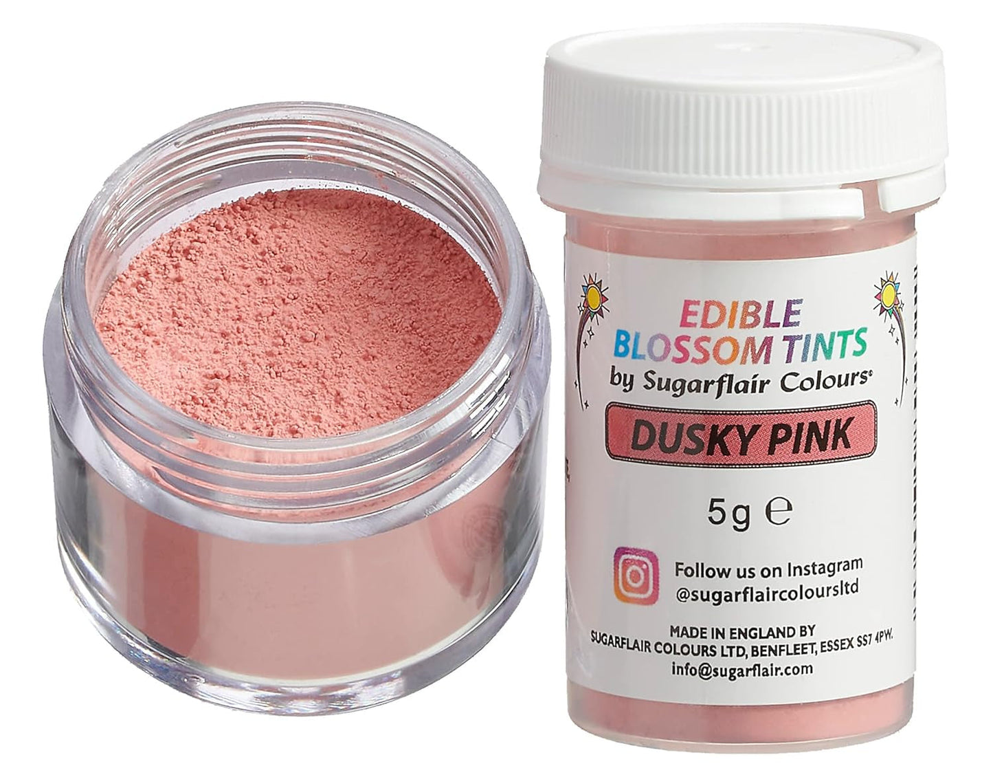 Sugarflair Blossom Tint Polvo colorante alimentario rosa oscuro – Colorante alimentario en polvo para decoración de pasteles, fondant, glaseado, chocolate, crema de mantequilla, macarrones y más – 5G