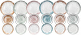 Servicio de mesa Sienna para 6 personas, 18 piezas, porcelana, multicolor