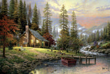 Schmidt Spiele 58455 Thomas Kinkade La casa en las montañas Rompecabezas de 500 piezas Naty Shop Título predeterminado
