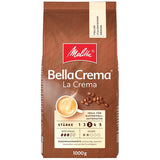 3 granos de café Melitta BellaCrema La Crema, tostado medio, 1 kg cada uno