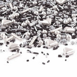 Streusel Glück Black Beauty, Mix Sprinkles Silver - Negro, 90 gramos Sprinkles Naty Shop 90 gramos