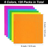 120 Uds servilletas de cóctel servilletas de papel accesorios de fiesta de 2 capas 6 colores