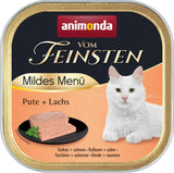 animonda vom Feinsten Mild Menu Mild Variety (32 x 100 g), comida húmeda para gatos sin cereales y sin azúcar, comida fácilmente digerible con carne de pavo