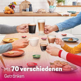 Bosch Tassimo Happy Friendly TAS102E Cafetera espresso de cápsulas, más de 70 bebidas, apta para todas las tazas, parada automática, sostenible, dosificación perfecta, ahorro de espacio, 1400 W, negra