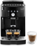 De'Longhi Magnifica S Smart ECAM 230.13.B Cafetera espresso totalmente automática con espumador de leche para capuchino, espresso, café y café largo, botones de selección directa y mando giratorio, función 2 tazas, negra