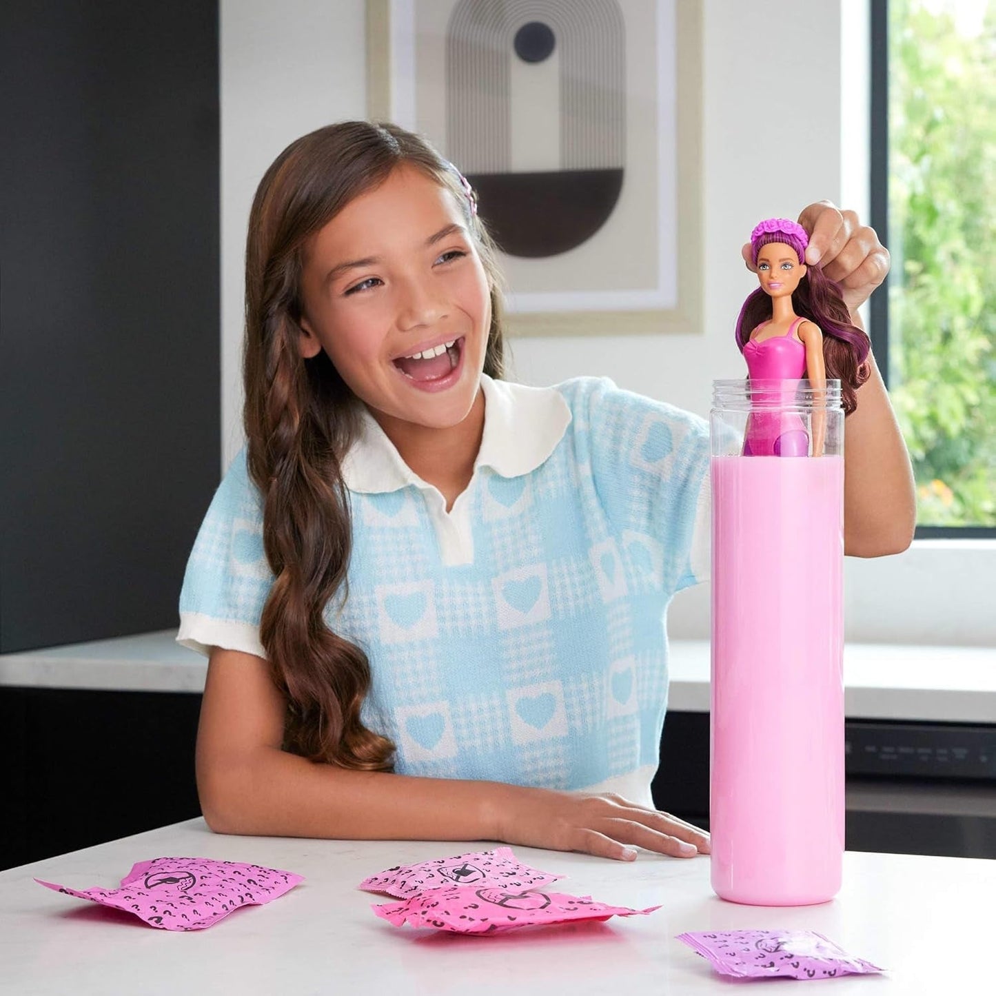 Muñeca Barbie Color Reveal y Accesorios, Serie Bailarina, 6 Sorpresas para Desenvolver, Incluyendo Cambio de Color, Inspirada en la Principal Tendencia del Ballet (Los estilos pueden variar), HRK17 Naty Shop Dolls