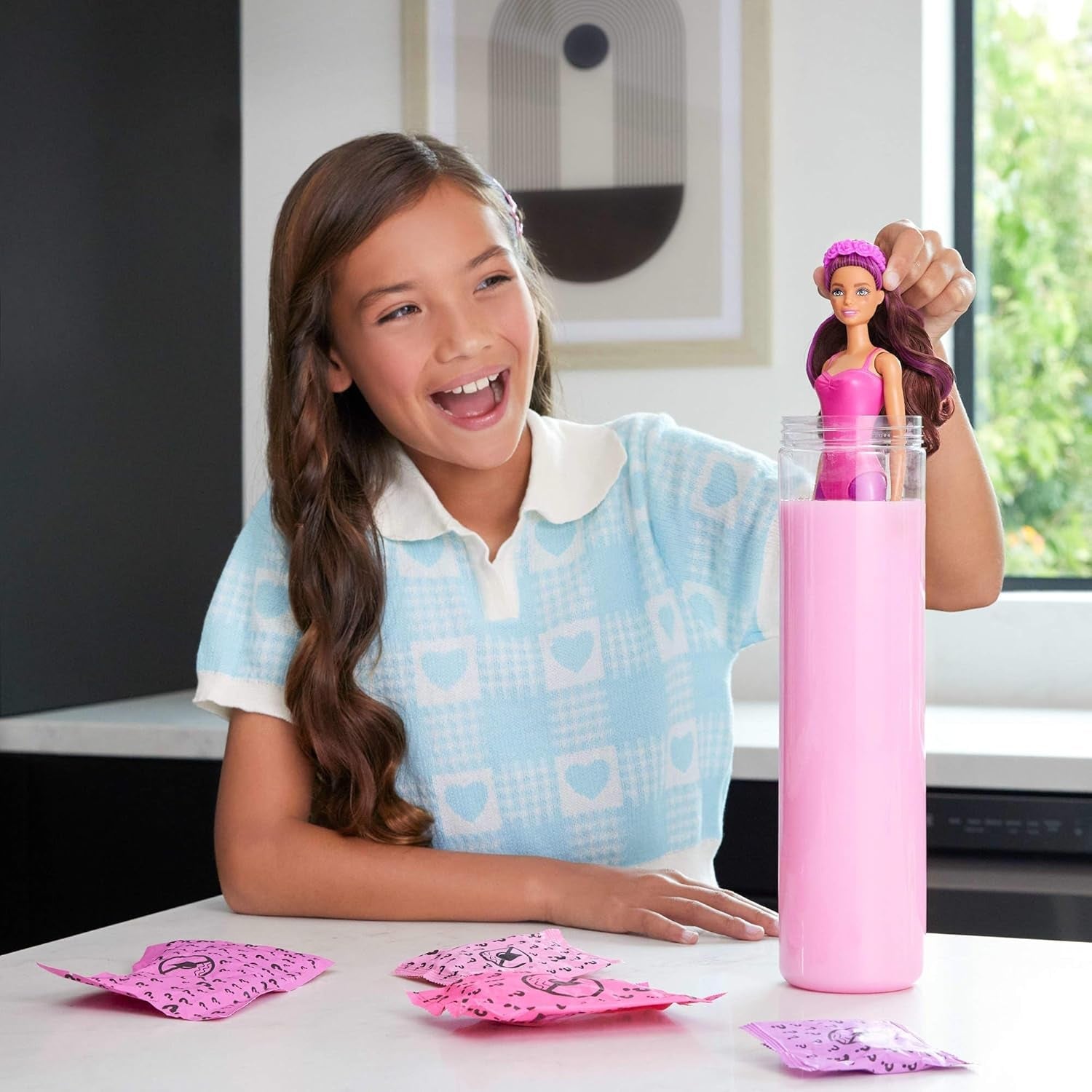 Muñeca Barbie Color Reveal y Accesorios, Serie Bailarina, 6 Sorpresas para Desenvolver, Incluyendo Cambio de Color, Inspirada en la Principal Tendencia del Ballet (Los estilos pueden variar), HRK17 Naty Shop Dolls