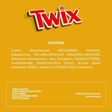 Barras de chocolate blanco Twix; caramelo, galletas, chocolate blanco; paquete múltiple de chocolates; 5 barras (5 x 46 g)