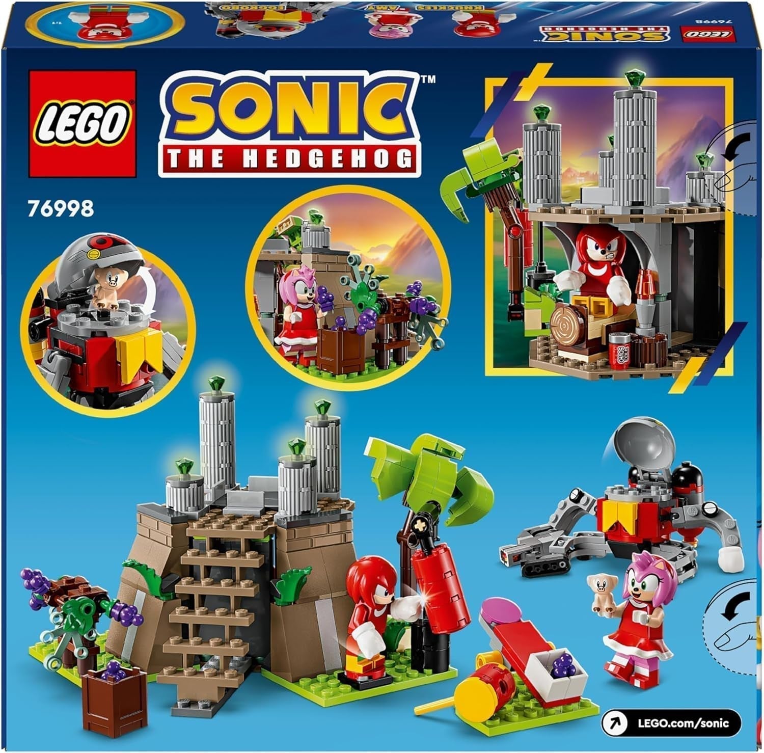 LEGO Sonic the Hedgehog Knuckles y el Santuario de la Maestra Esmeralda, juguete coleccionable, regalo para jugadores, juego de construcción de aventuras para niños y niñas de 8 años 76998 Juegos de construcción Besuche den LEGO-Store