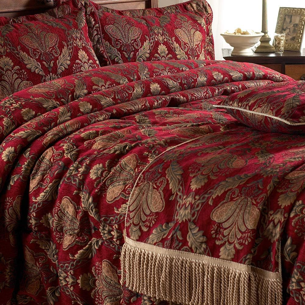 Riva Home Camas Y Edredones Shiraz Paoletti Burdeos 130X170Cm