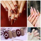 6 Stück Doppel-Ende Nagel Pinsel, Nageldesign Pinsel, Doppel-Ende Nail Art Pinsel Kit Professionelle Maniküre Werkzeuge Kit (Negro)