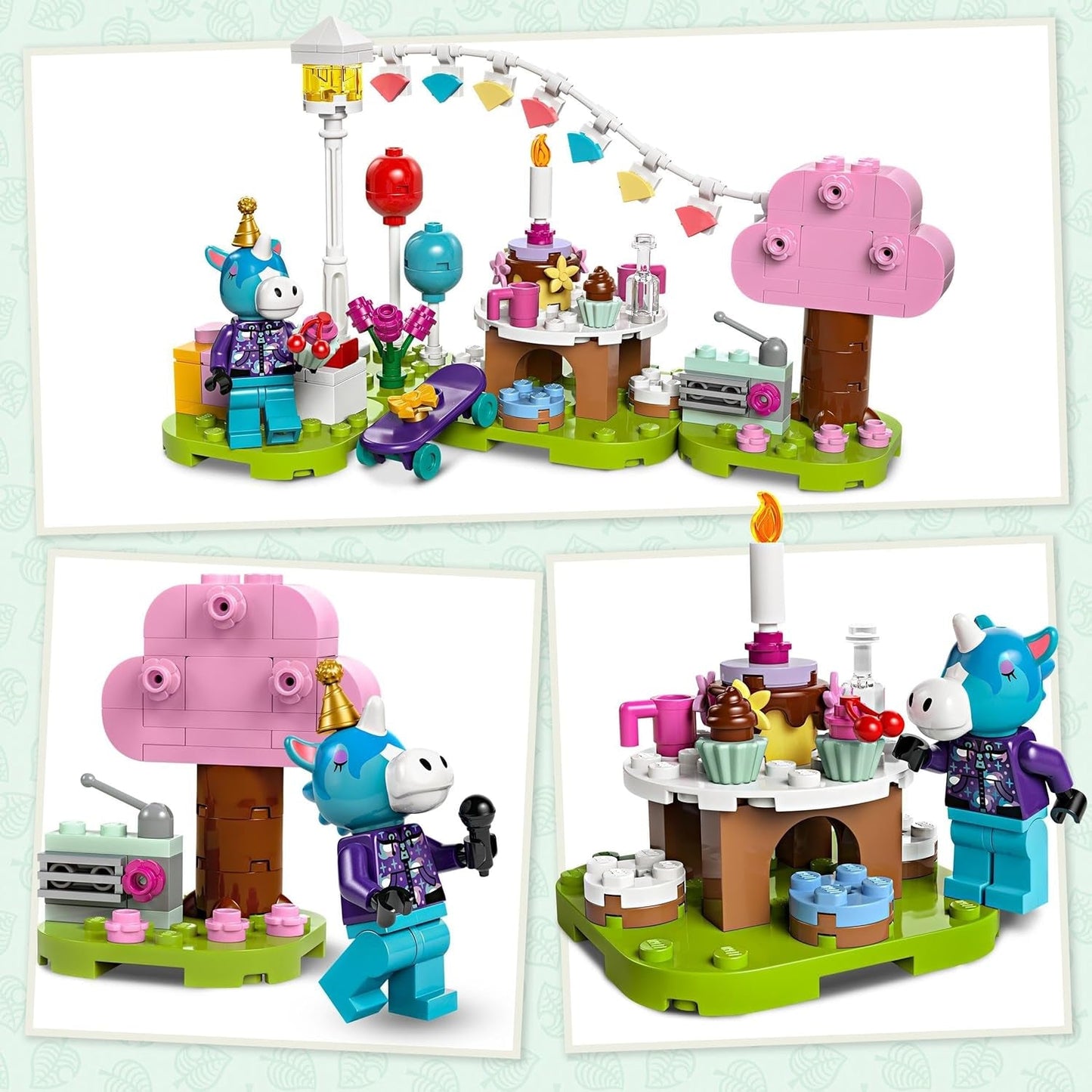 LEGO Animal Crossing Fiesta de cumpleaños de Jimmy Juguete creativo para niños Videojuego Set de animales y caballos Regalo para niñas y niños 6 años 77046 Juegos de construcción Besuche den LEGO-Store