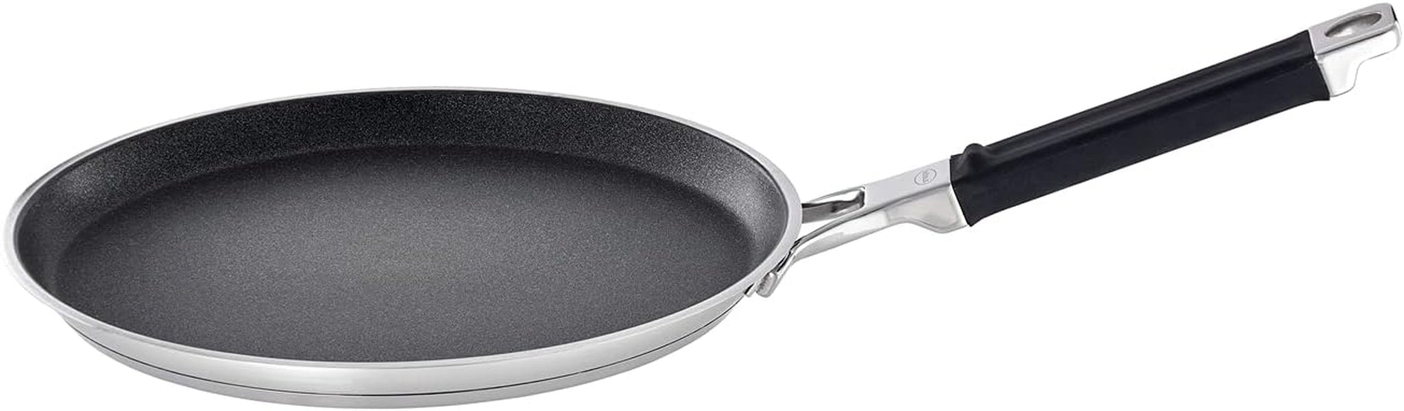 Molde para tortitas RÖSLE SILENCE PRO, revestimiento antiadherente Proresist premium resistente a los arañazos, acero inoxidable 18/10, apto para inducción Ollas y sartenes Naty Shop Crêpes Pfanne
