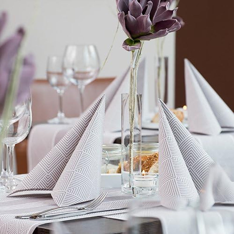 Papstar, 50 servilletas "ROYAL Collection" pliegue 1/4 40 Cm X 40 Cm champagne "Elegance", #86497