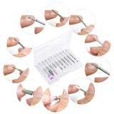 10 piezas Nagelbohrer Bits, Nagelfräser, Wolframlegierung Nagelfräser Bits, Professioneller Nagelfräser, Gelnägel Zubehör Nageldesign Zubehör Für Maniküre Pedicüre Entfernen Nail Art
