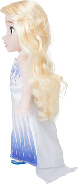 Muñeca Elsa de Frozen 2 de Disney: muñeca articulada de 35 cm de altura con un vestido icónico de moda y cabello largo y suelto para mayor diversión, para niñas de 3 años en adelante, 214894