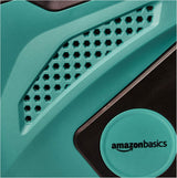 Amazon Basics Enrollador de manguera de pared con manguera, enrollado automático, 15 m, verde marino, negro