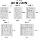 VIALMAN Sofia 30 Bouti Edredón ligero para cama de matrimonio | medida edredón 250 X 270 cm, gris Edredones y edredones Naty Shop