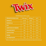 Barras de chocolate blanco Twix; caramelo, galletas, chocolate blanco; paquete múltiple de chocolates; 5 barras (5 x 46 g)