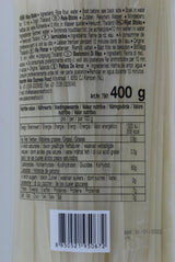 Fideos de arroz - tailandeses, fideos de arroz de 10 mm de ancho, hechos con harina de arroz, rectos - 1 x 400 g (paquete de 3)