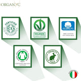 Toallitas íntimas húmedas Organyc, hechas de 100% algodón orgánico certificado, 4 paquetes de 20 toallitas (80 toallitas en total)