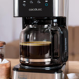Espresso con filtro Cecotec Coffee 66 Drop and Touch, potencia 950 W, 1,5 L, 12 tazas, pantalla táctil, jarra de cristal, temporizador 24 horas, 6 interruptores, filtro de malla reutilizable