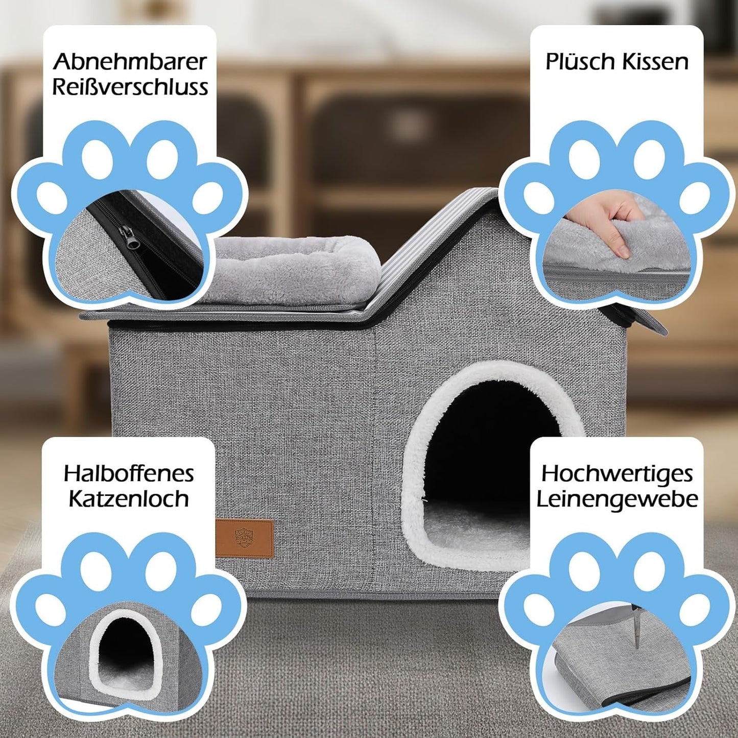 Mantas y Muebles, Mascotas, Cuevas y Casas, Gatos, Camas para Gatos, Camas para Gatos, Colchones