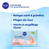 NIVEA BABY Toallitas húmedas Soft & Cream para bebés (4 x 57 piezas)