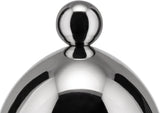 Tetera con cuchara Alessi 90024, fabricada en acero inoxidable 18/10, pulida a alto brillo