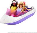 Barbie HHG60 - Barco a Motor Sirena con 2 Muñecas (Rubia/Morena) y Varios Accesorios, Juguete para Niños a Partir de 3 Años