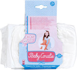 Pañales Theo Klein 1673 Bebé Coralie | Para muñecas de 30 a 50 cm | Tres pañales con velcro | Juguete para niños a partir de 3 años.